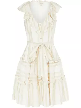 Temperley London платье мини Benoto, нейтральный