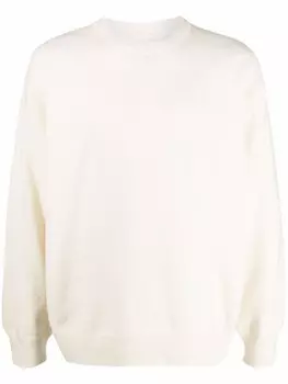 Ten C джемпер с круглым вырезом, белый