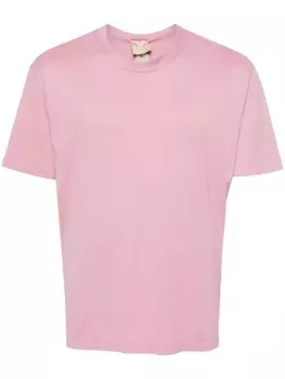 Ten C футболка с нашивкой-логотипом, розовый