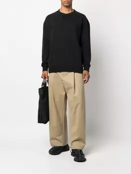 Ten C толстовка с нашивкой-логотипом, черный