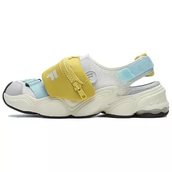 TENACITY Пляжные сандалии женские Белоснежные/дождевые туманно-серые Fila Fusion