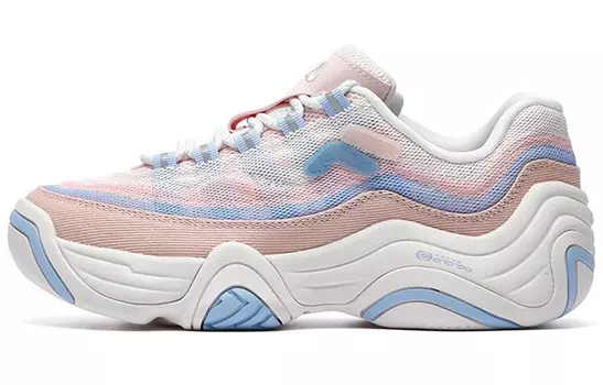 TENACITY Винтажные баскетбольные кроссовки женские низкие синие/коричневые Fila Fusion