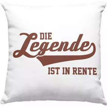 Тенденция - - Декоративная подушка для пенсионера с наполнителем 40x40 Подарок на пенсию Пенсия мужчине женщине Забавный подарок на прощание с выходом на пенсию Высказывания пенсионера (зеленый) Trendation