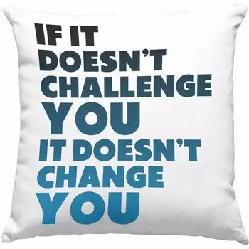 Тенденция - Мотивационная декоративная подушка с наполнителем 40x40 для женщин и мужчин, подарок индивидуальному предпринимателю, идея подарка боссу (розовый) Trendation