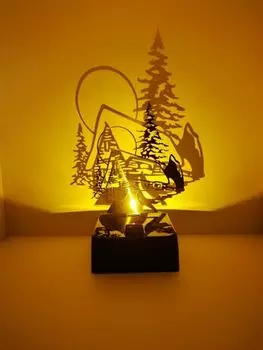 Теневая настольная лампа, хижина SOMPEX