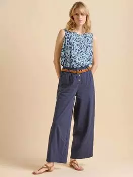 Теневой топ-жилет в цветочек Brakeburn, синий