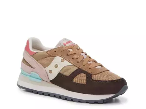Теневые кроссовки - женские Saucony, Tan/Dark Brown/Multicolor