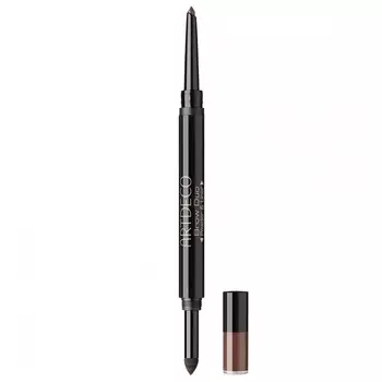 Тени для бровей и карандаш в одном brow duo powder & liner Artdeco, цвет 16 - deep forest, вес 0,3 гр.