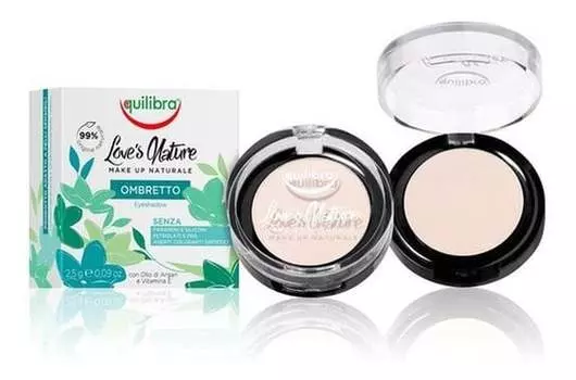 Тени для век 06 Pearly Ivory, 2 г Equilibra, Love's Nature