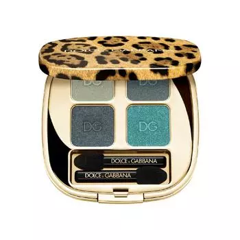 Тени для век Dolce & Gabbana Felineyes Intense Eyeshadow Quad, 8 mediterranean blue