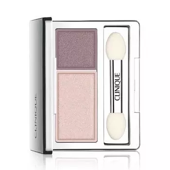Тени для век двойные Clinique, 2,2 г, лиловый/фирменный сливовый