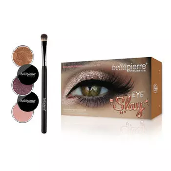 Тени для век Eye Slay Kit Sombra De Ojos Bellapierre Cosmetics, цвет romantic brown