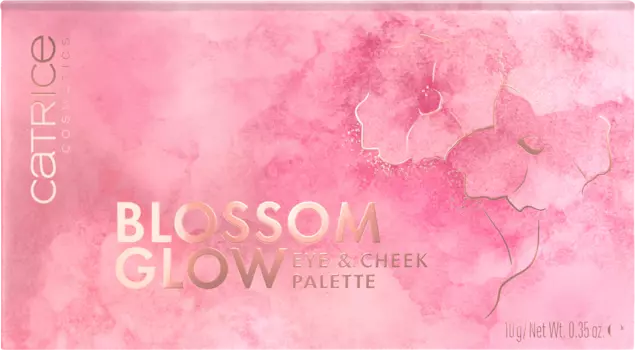 Тени для век и усилитель Палетка Rouge Blossom Glow 10 г Catrice