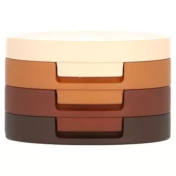 Тени для век Kaja Beauty Bento Bouncy Chrome Shimmer Trio 03 Toasted Caramel