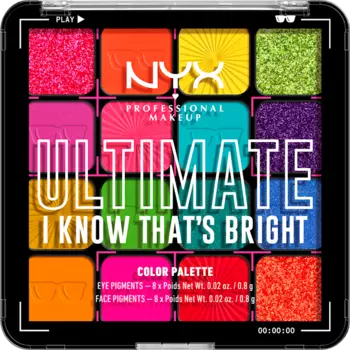 Тени для век NYX PROFESSIONAL MAKEUP Lidschatten Palette Ultimate 04W I Know That's Bright, 12,8 g