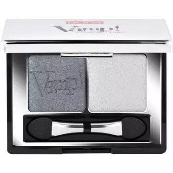 Тени для век PUPA Milano Vamp! Compact Eyeshadow Duo, Nr. 009 Silver Stone / 2,2 g