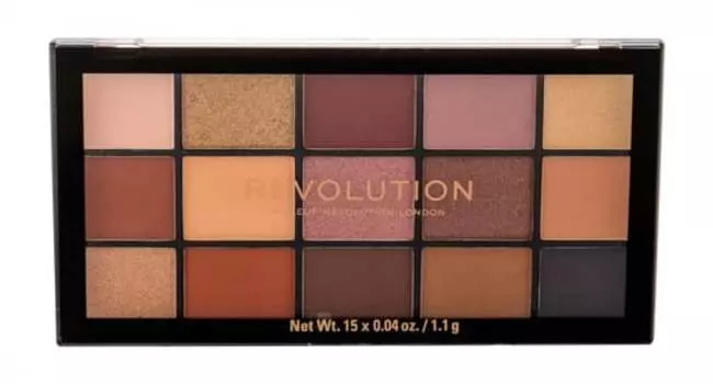 Тени для век, Reloaded 16 5г Makeup Revolution, London, коричневый