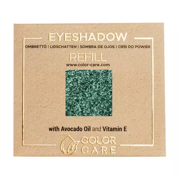 Тени для век с веганскими блестками - водоросли 025 Color Care Glitter - Green, 2 гр