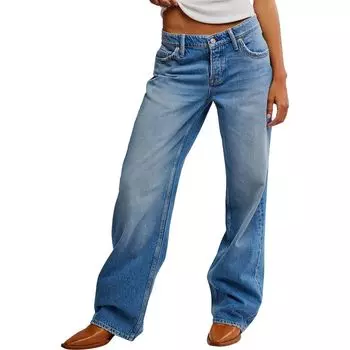 Теннесси брюки с низкой посадкой Free People, цвет cowboy romance