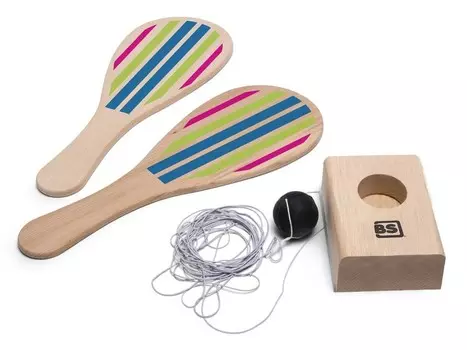 Теннис на резинке, спортивная игра, BS Toys с 2 веслами