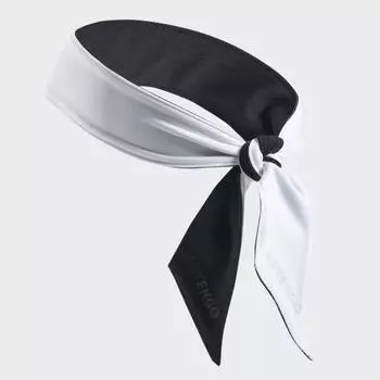 Теннисная двусторонняя теннисная бандана, размер 85 см - черный/белый Artengo