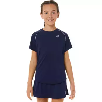 Теннисная футболка для девочек SS Asics, тёмно-синий
