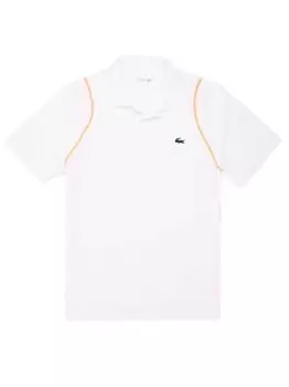 Теннисная футболка-поло с логотипом Lacoste, белый
