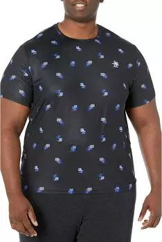 Теннисная футболка с принтом Performance Heritage Original Penguin Golf, цвет Caviar