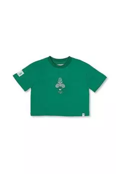 Теннисная коллекция | Укороченная футболка с принтом со слоганом Wittypoint, зеленый