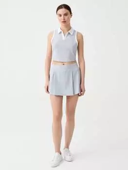 Теннисная майка с воротником-поло Slazenger, цвет white/grey