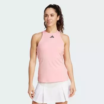 Теннисная майка с Y-образным вырезом Adidas, цвет Semi Pink Spark