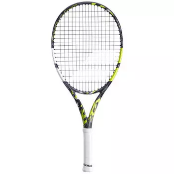 Теннисная ракетка детская со струнами - Pure Aero 25 черный/желтый BABOLAT