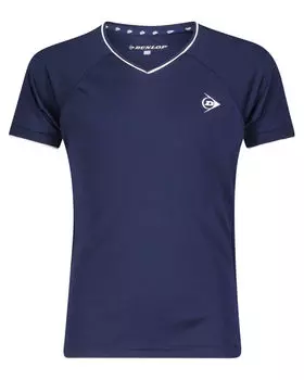 Теннисная рубашка, футболка для девочек клубной линии Dunlop, синий