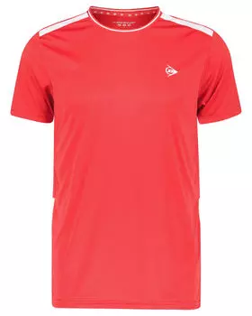 Теннисная рубашка клубной формы, футболка экипажа Dunlop, красный