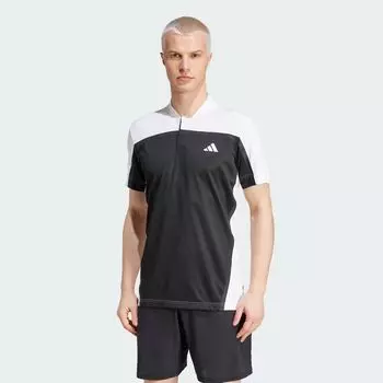 Теннисная рубашка-поло HEAT.RDY Pro FreeLift Henley Adidas, цвет Black/White