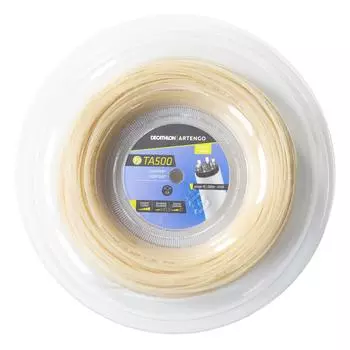 Теннисная струна TA 500 comfort 1,3 мм мультиволокно, рулон 200 м, коричневая ARTENGO, светло-желтого