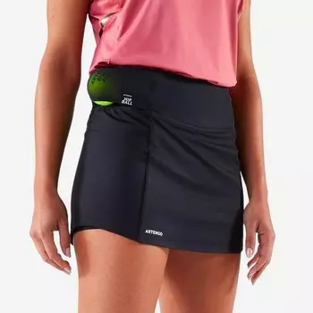 Теннисная юбка Artengo, цвет rauchschwarz/rauchschwarz