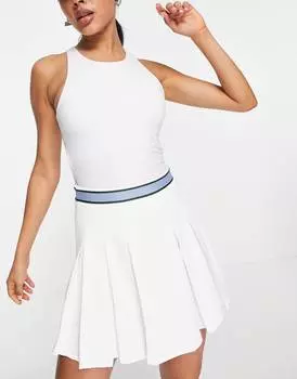 Теннисная юбка из пике ASOS 4505 со складками
