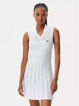 Теннисное платье облегающего кроя EF0615 Lacoste, белый