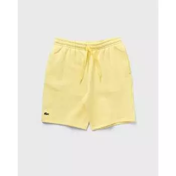 Теннисные флисовые шорты Lacoste желтые GH2136-51-6XP мужские