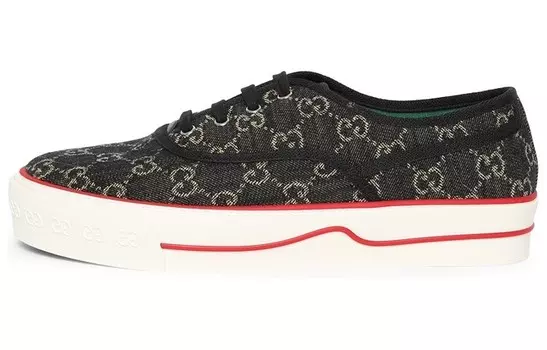 Теннисные кроссовки 1977 Low с логотипом GG - черный деним Gucci
