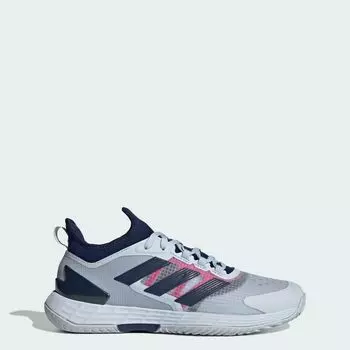 Теннисные кроссовки Adizero Ubersonic 4.1 Adidas, цвет Halo Blue/Dark Blue/Team Shock Pink 2