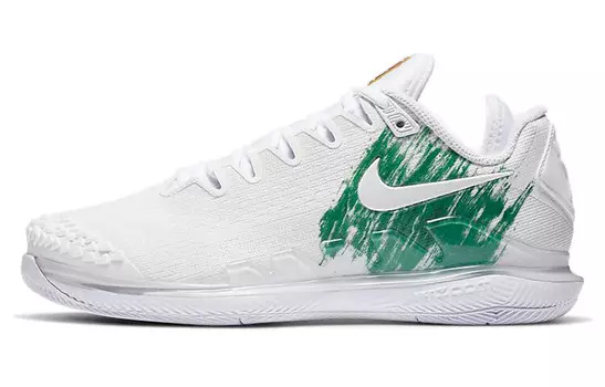 Теннисные кроссовки Air Zoom Vapor X женские с низким верхом, белые/зеленые Nike