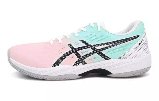 Теннисные кроссовки Asics Gel-Game 9 унисекс, Pink Delight/PUMA Green
