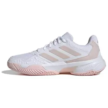 Теннисные кроссовки CourtJam Control 3 женские с низким верхом, белые/розовые Adidas