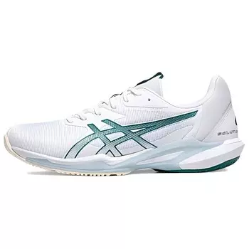 Теннисные кроссовки Solution Speed FF 3 мужские с низким верхом белые/зеленые Asics