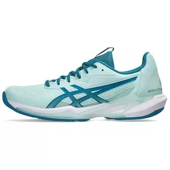 Теннисные кроссовки Solution Speed FF 3 женские с низким верхом Orbit Green/Ash Grey/Ash Grey Asics