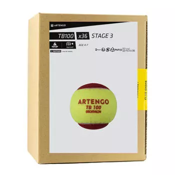 Теннисные мячи - TB100*36 красный ARTENGO