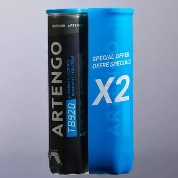 Теннисные мячи TB 930 - 3 шт. ARTENGO, неоново-желтый