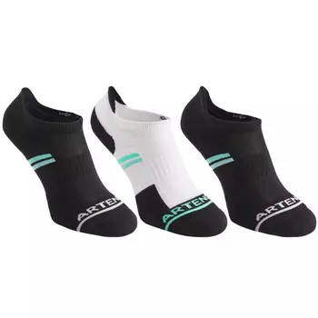 Теннисные носки Artengo, цвет schwarz/frhlingsgrn